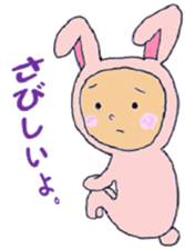 Rabbit baby sticker #5396115