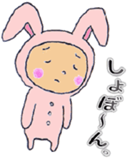Rabbit baby sticker #5396122
