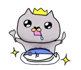A cat prince and pleasant friends sticker #5396581