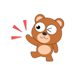 Always cheerful bear sticker #5397686