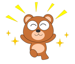 Always cheerful bear sticker #5397690
