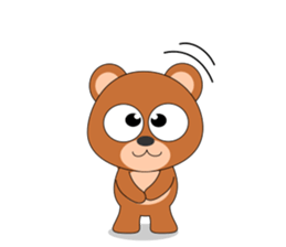 Always cheerful bear sticker #5397694