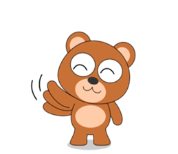 Always cheerful bear sticker #5397695