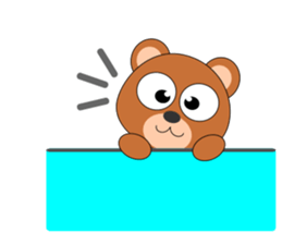 Always cheerful bear sticker #5397697