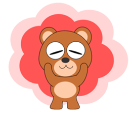 Always cheerful bear sticker #5397700