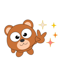 Always cheerful bear sticker #5397701