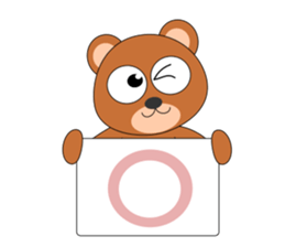 Always cheerful bear sticker #5397702