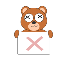 Always cheerful bear sticker #5397703