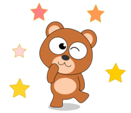 Always cheerful bear sticker #5397705