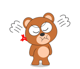 Always cheerful bear sticker #5397707