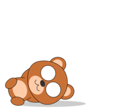 Always cheerful bear sticker #5397709