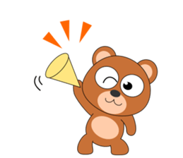 Always cheerful bear sticker #5397711