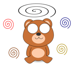 Always cheerful bear sticker #5397713