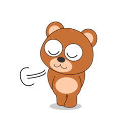 Always cheerful bear sticker #5397715