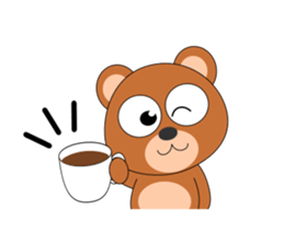 Always cheerful bear sticker #5397716