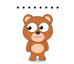 Always cheerful bear sticker #5397717