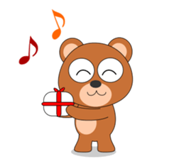 Always cheerful bear sticker #5397718