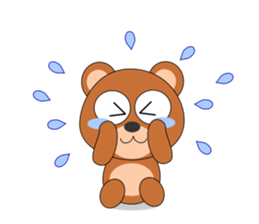 Always cheerful bear sticker #5397719