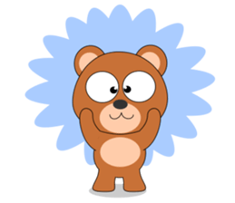 Always cheerful bear sticker #5397721
