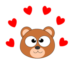 Always cheerful bear sticker #5397723