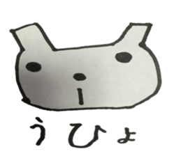 5-year-old wrote face sticker #5398459