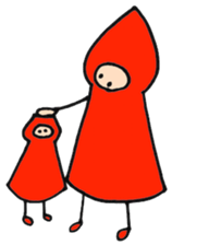 A little red riding hood 2 sticker #5399316