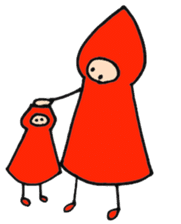 A little red riding hood 2 sticker #5399316