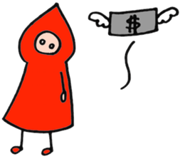 A little red riding hood 2 sticker #5399320