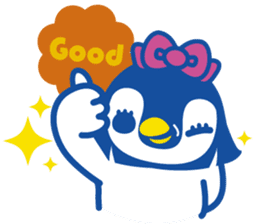 Bobbed Hair Penguin sticker #5399382