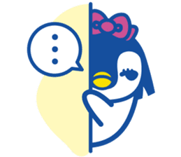 Bobbed Hair Penguin sticker #5399385