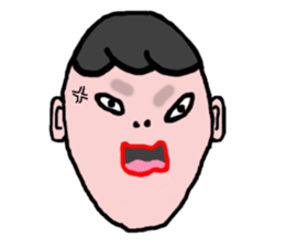 The 40 facial expressions sticker #5400215