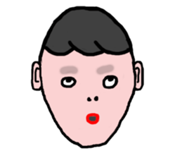 The 40 facial expressions sticker #5400218