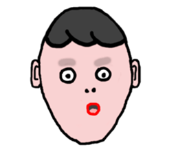 The 40 facial expressions sticker #5400222