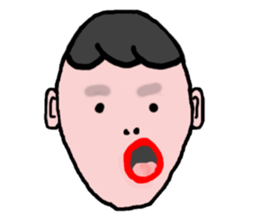 The 40 facial expressions sticker #5400224