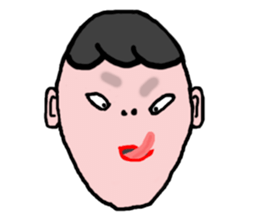 The 40 facial expressions sticker #5400227