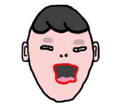 The 40 facial expressions sticker #5400228