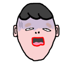 The 40 facial expressions sticker #5400230