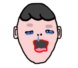 The 40 facial expressions sticker #5400231