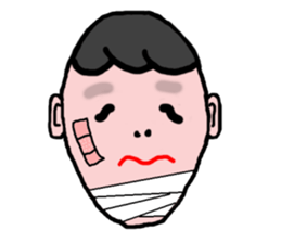 The 40 facial expressions sticker #5400243