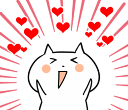 Feelings bare cat sticker #5400549