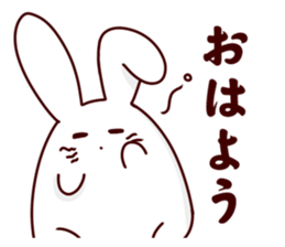 Short legs rabbit sticker #5401052