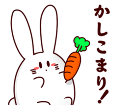Short legs rabbit sticker #5401056