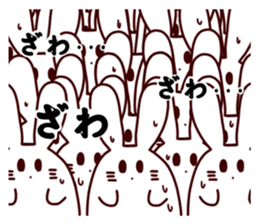 Short legs rabbit sticker #5401061