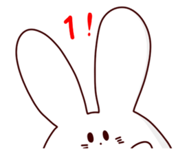 Short legs rabbit sticker #5401063