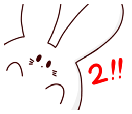 Short legs rabbit sticker #5401064
