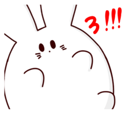 Short legs rabbit sticker #5401065