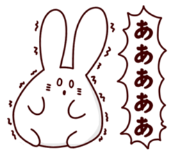 Short legs rabbit sticker #5401068