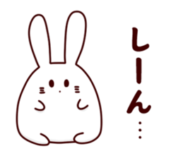 Short legs rabbit sticker #5401069