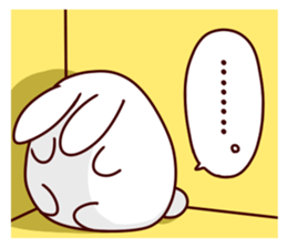 Short legs rabbit sticker #5401076