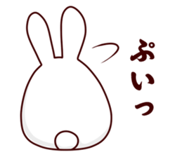 Short legs rabbit sticker #5401077